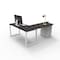 We'Re It Connect It L-Shaped Desk, 77 in D X 30 in H, 66 in W X Thermally Fused Laminate DI66304824L1BBF-WH-ESP - alternate 3